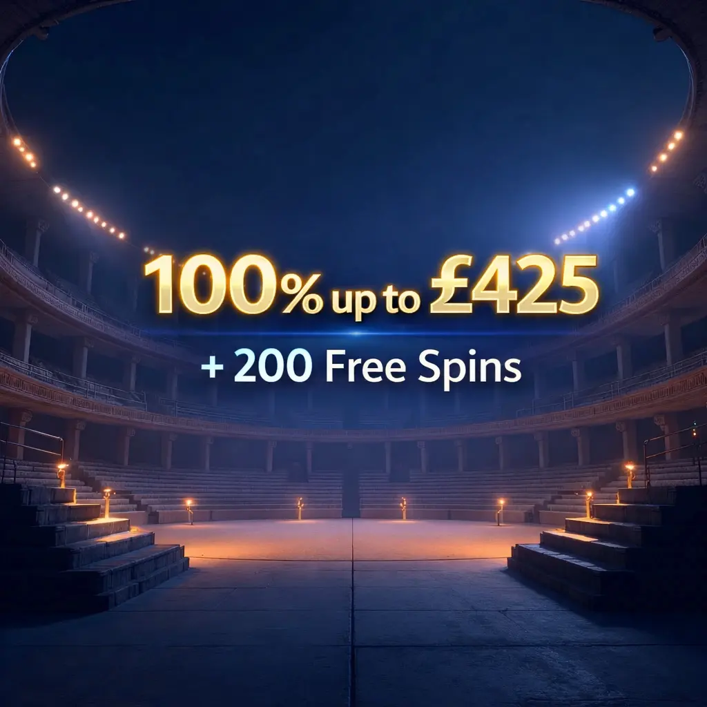 100% up to £425 + 200 Free Spins